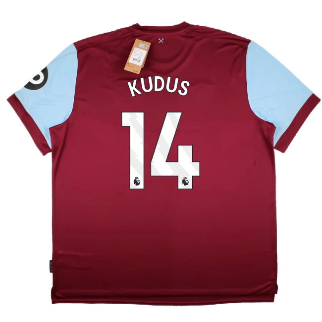 2023-2024 West Ham United Home Shirt (Kudus 14)-SoccerKits Hub | Buy Soccer Jerseys Online